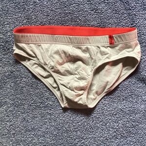 Grey and red medium brief.